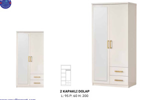 2 Kapaklı Dolap